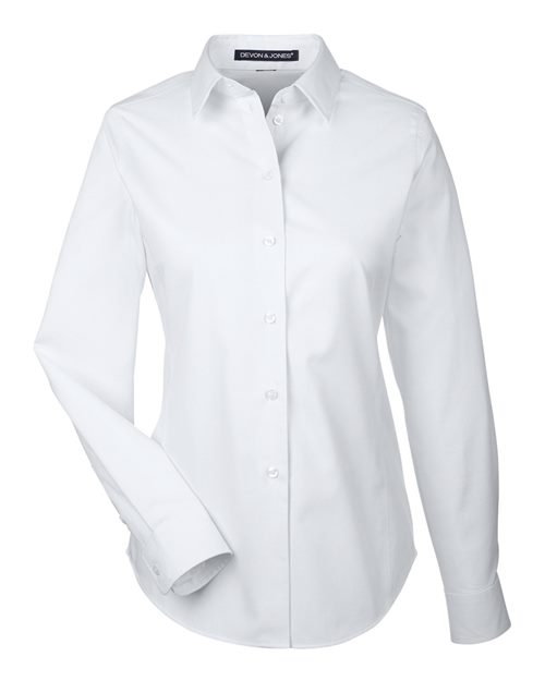 Devon & Jones Women's Crown Collection Royal Dobby Woven Dress Shirt