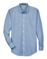 Devon & Jones Men's Crown Collection Gingham Check Woven Dress Shirt-1