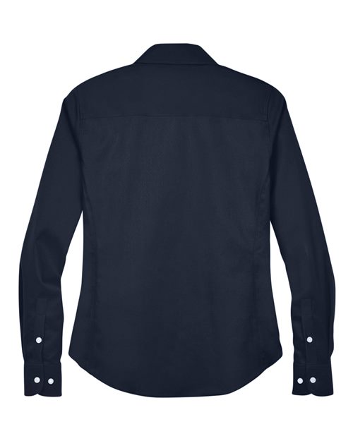 Devon & Jones Women's Crown Collection Solid Stretch Twill Woven Dress Shirt-2