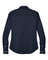 Devon & Jones Women's Crown Collection Solid Stretch Twill Woven Dress Shirt-2