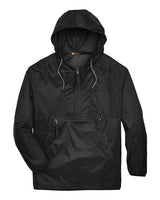 Harriton Men's Packable Hooded Nylon Jacket-1