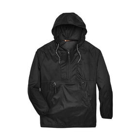 Harriton Men's Packable Hooded Nylon Jacket-1