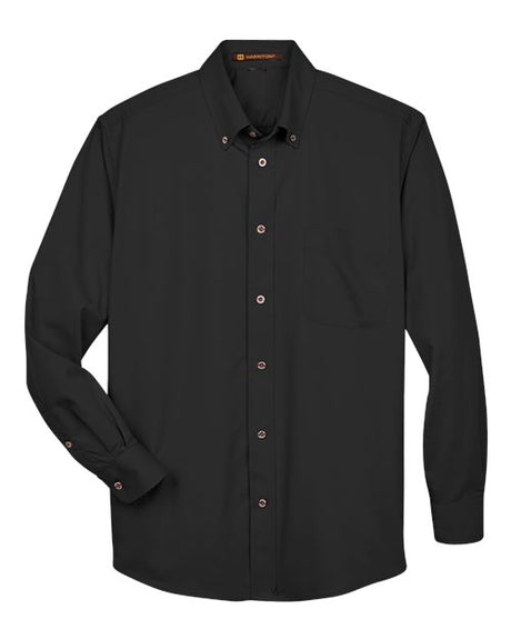 Harriton Men's Easy Blend Twill Shirt-1