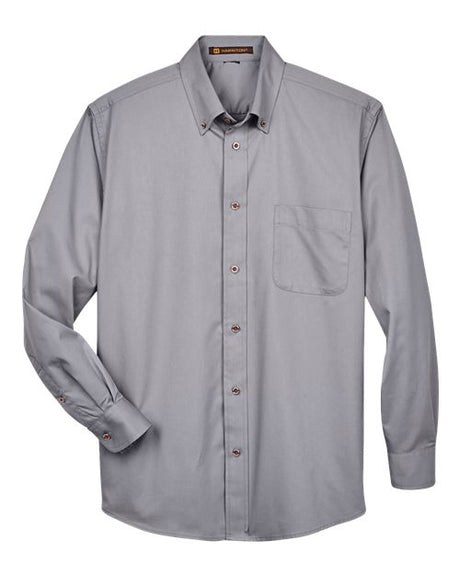 Harriton Men's Easy Blend Twill Shirt-1