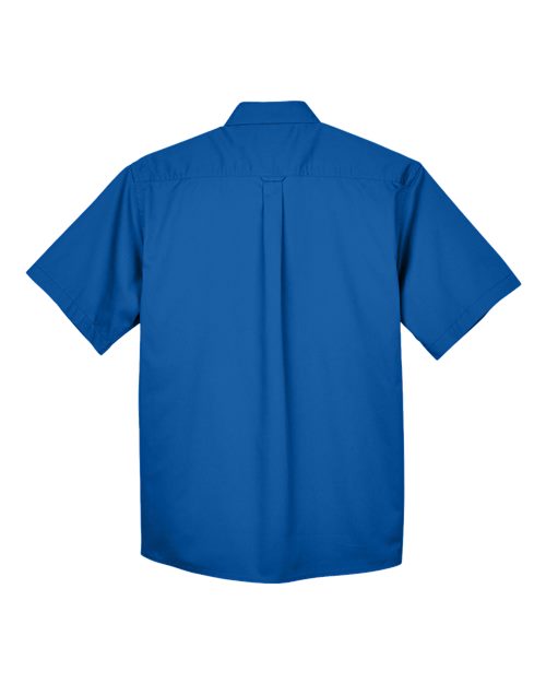 Harriton Men's Easy Blend Twill Dress Shirt with Stain-Release-2