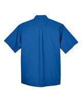 Harriton Men's Easy Blend Twill Dress Shirt with Stain-Release-2
