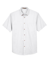 Harriton Men's Easy Blend Twill Dress Shirt with Stain-Release-1