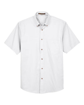 Harriton Men's Easy Blend Twill Dress Shirt with Stain-Release-1