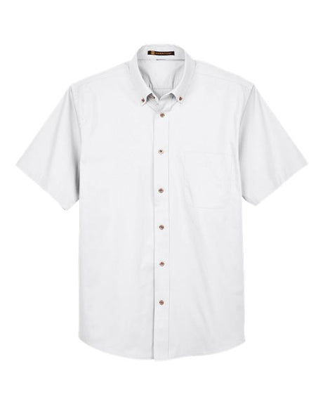 Harriton Men's Easy Blend Twill Dress Shirt with Stain-Release-1
