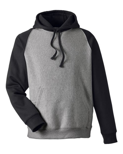 Team 365 Men's Zone HydroSport Heavyweight Colorblock Hooded Sweatshirt-1