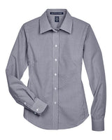Devon & Jones Women's Crown Collection Gingham Check Woven Dress Shirt-1