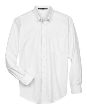 Devon & Jones Men's Crown Collection Oxford Woven Dress Shirt-1