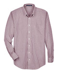 Devon & Jones Men's Crown Collection Gingham Check Woven Dress Shirt-1