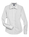 Devon & Jones Women's Crown Collection Gingham Check Woven Dress Shirt-1