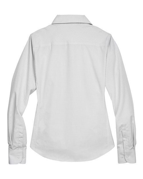 Devon & Jones Women's Crown Collection Gingham Check Woven Dress Shirt-2