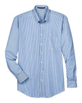 Devon & Jones Men's Crown Collection Banker Stripe Woven Dress Shirt-1