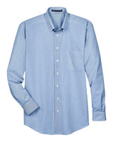 Devon & Jones Men's Crown Collection Banker Stripe Woven Dress Shirt-1