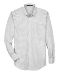 Devon & Jones Men's Crown Collection Gingham Check Woven Dress Shirt-1