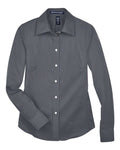 Devon & Jones Women's Crown Collection Solid Stretch Twill Woven Dress Shirt-1