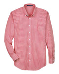 Devon & Jones Men's Crown Collection Gingham Check Woven Dress Shirt-1