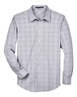 Devon & Jones Men's Crown Collection Glen Plaid Woven Dress Shirt-1