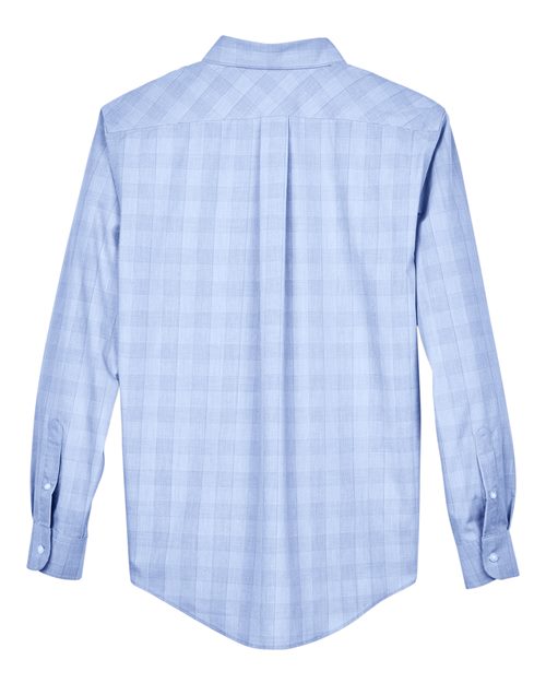 Devon & Jones Men's Crown Collection Glen Plaid Woven Dress Shirt-2