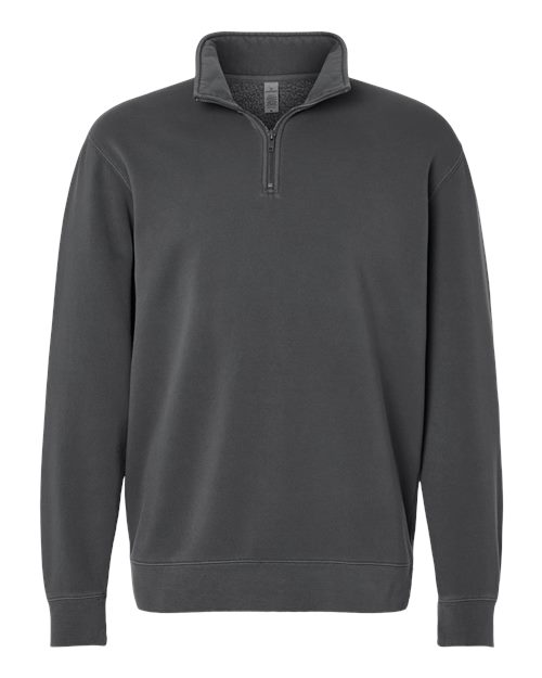 Independent Trading Co. Men's Pigment-Dyed Quarter-Zip Pullover-1
