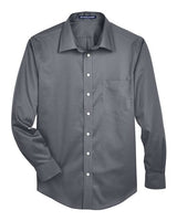 Devon & Jones Men's Crown Collection Solid Stretch Twill Woven Dress Shirt-1