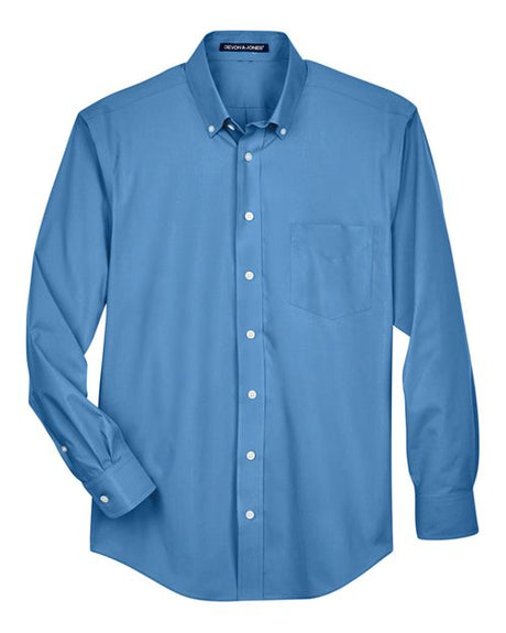 Devon & Jones Men's Crown Collection Broadcloth Woven Dress Shirt-1