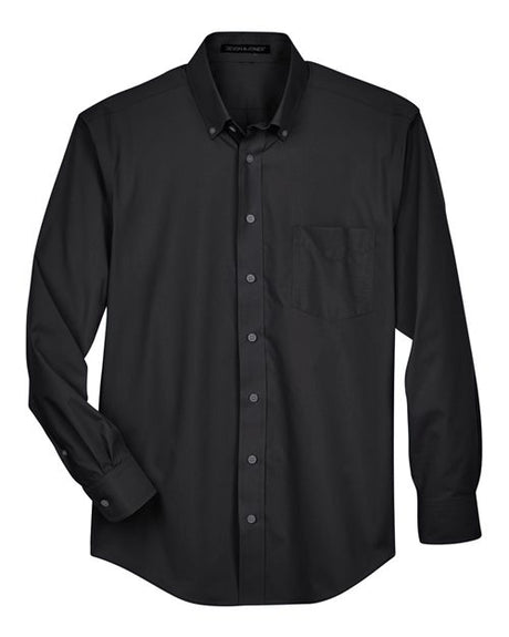 Devon & Jones Men's Crown Collection Broadcloth Woven Dress Shirt-1