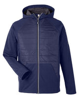CORE365 Men's Techno Lite Hybrid Hooded Jacket-1