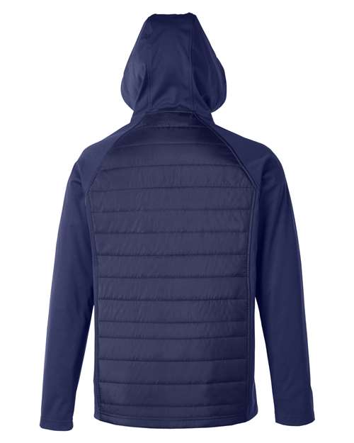 CORE365 Men's Techno Lite Hybrid Hooded Jacket-2