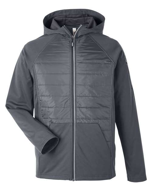 CORE365 Men's Techno Lite Hybrid Hooded Jacket-1