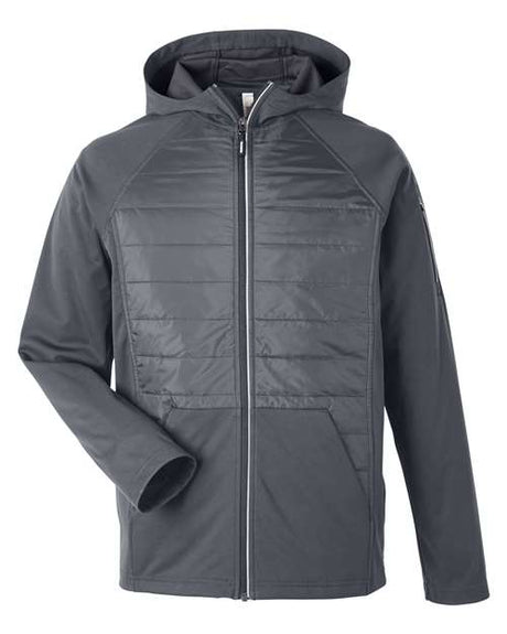 CORE365 Men's Techno Lite Hybrid Hooded Jacket-1