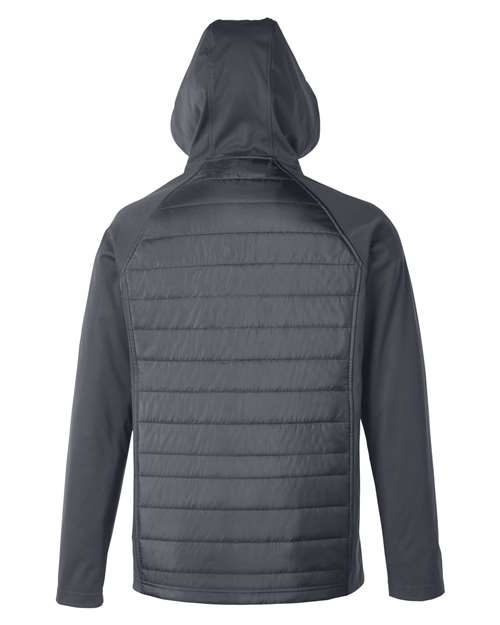CORE365 Men's Techno Lite Hybrid Hooded Jacket-2