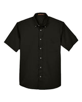 Harriton Men's Easy Blend Twill Dress Shirt with Stain-Release-1