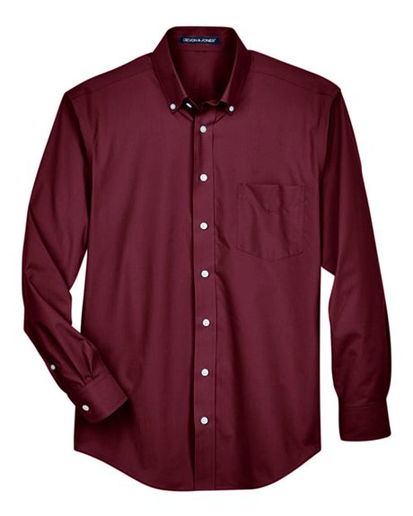 Devon & Jones Men's Crown Collection Broadcloth Woven Dress Shirt-1