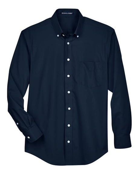 Devon & Jones Men's Crown Collection Broadcloth Woven Dress Shirt-1