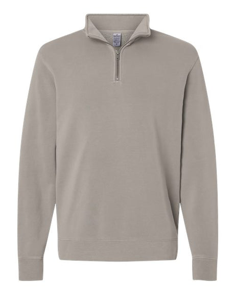 Independent Trading Co. Men's Pigment-Dyed Quarter-Zip Pullover-1