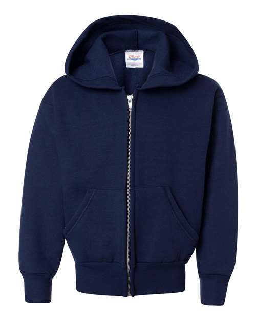  Youth EcoSmart Full-Zip Hooded Sweatshirt-1