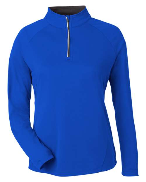 CORE365 Women's Origin Performance Pique Quarter-Zip Pullover-1