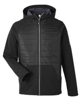 CORE365 Men's Techno Lite Hybrid Hooded Jacket-1