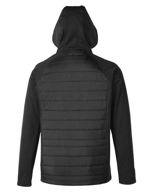 CORE365 Men's Techno Lite Hybrid Hooded Jacket-2