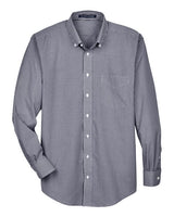 Devon & Jones Men's Crown Collection Gingham Check Woven Dress Shirt-1