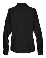 Harriton Women's Easy Blend Long Sleeve Twill Dress Shirt with Stain-Release-2