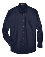 Harriton Men's Easy Blend Twill Shirt-1