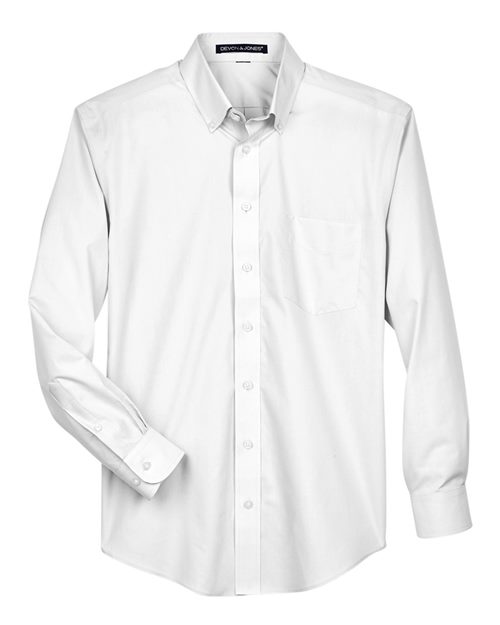 Devon & Jones Men's Crown Collection Broadcloth Woven Dress Shirt-1