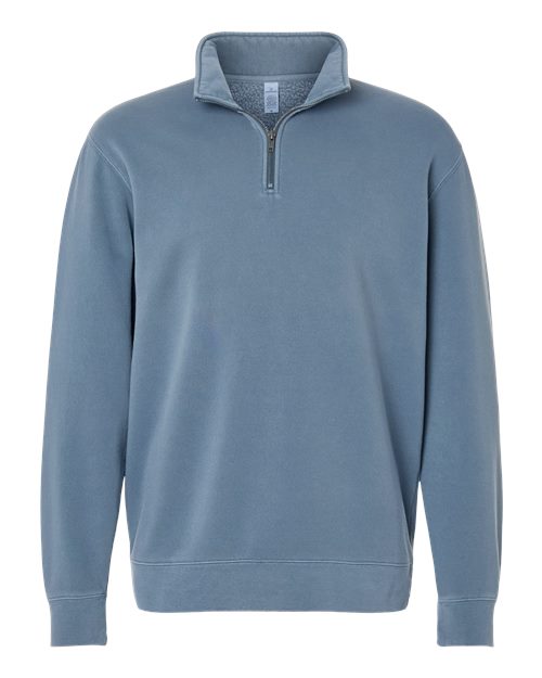 Independent Trading Co. Men's Pigment-Dyed Quarter-Zip Pullover-1