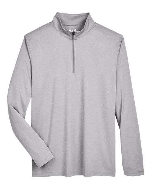 Team 365 Men's Zone Sonic Heather Performance Quarter-Zip Pullover-1