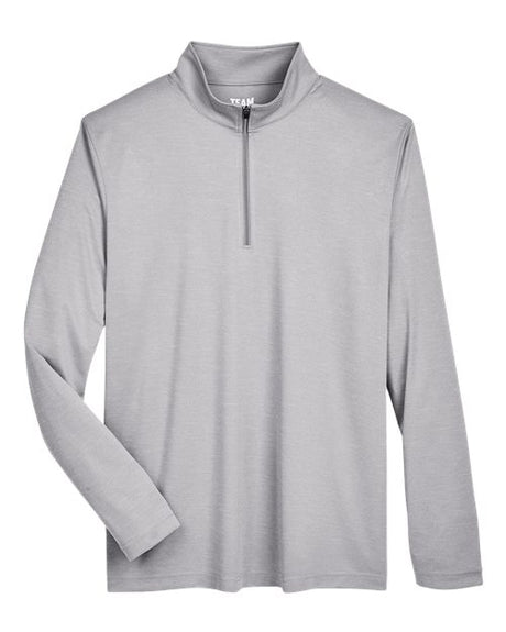 Team 365 Men's Zone Sonic Heather Performance Quarter-Zip Pullover-1